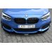 Накладка сплиттер на передний бампер Вариант 5 на BMW 1 F20 M-Power рестайл